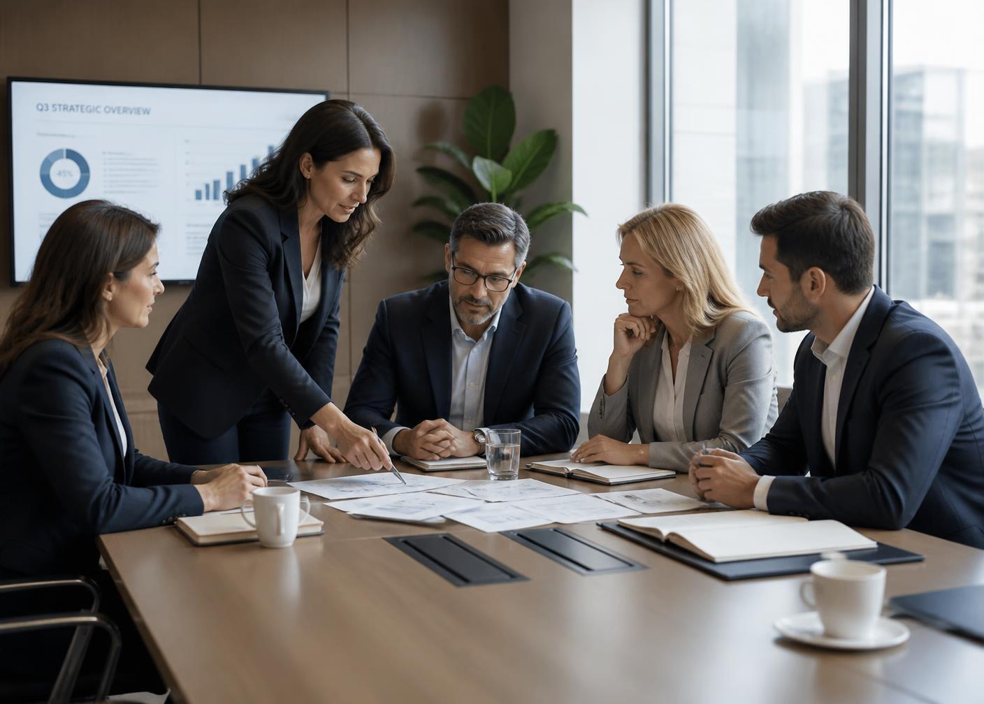 H&G Corporation advisors reviewing a client strategy